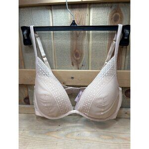 Victorias Secret Incredible Plunge 36D Lace Bra With Adjustable Straps